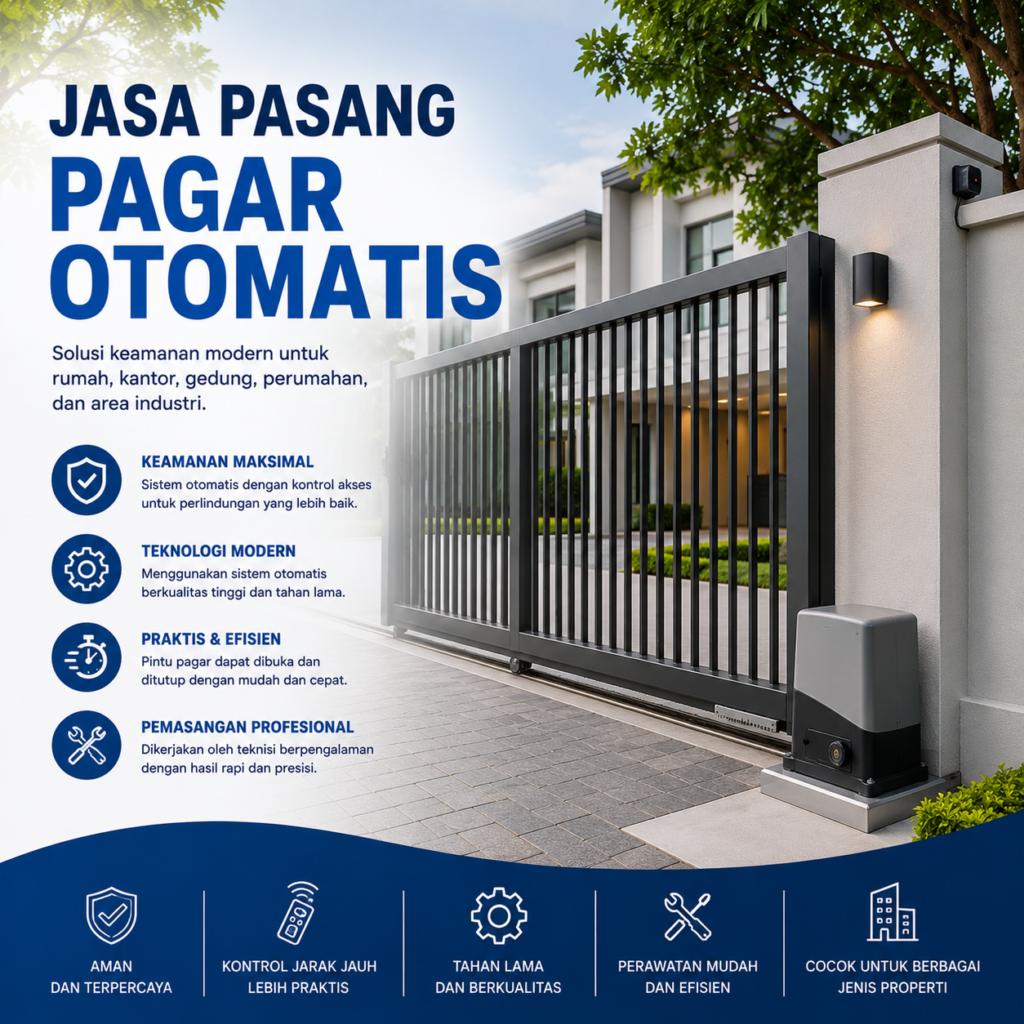 Jasa Pasang Pagar Otomatis